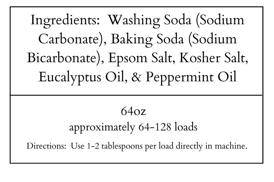 Eucalyptus Mint Laundry Detergent