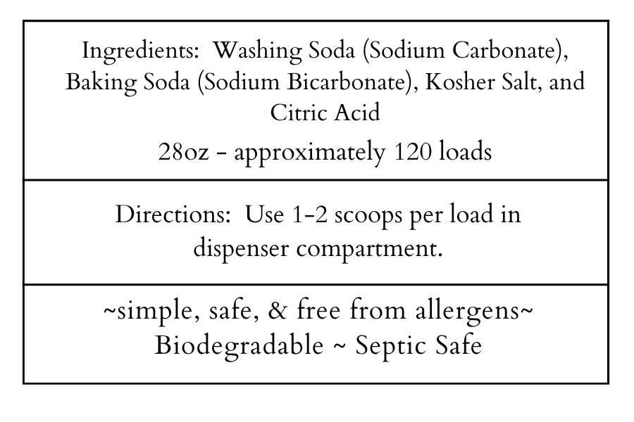 Dishwasher Detergent 28oz (120 Loads)