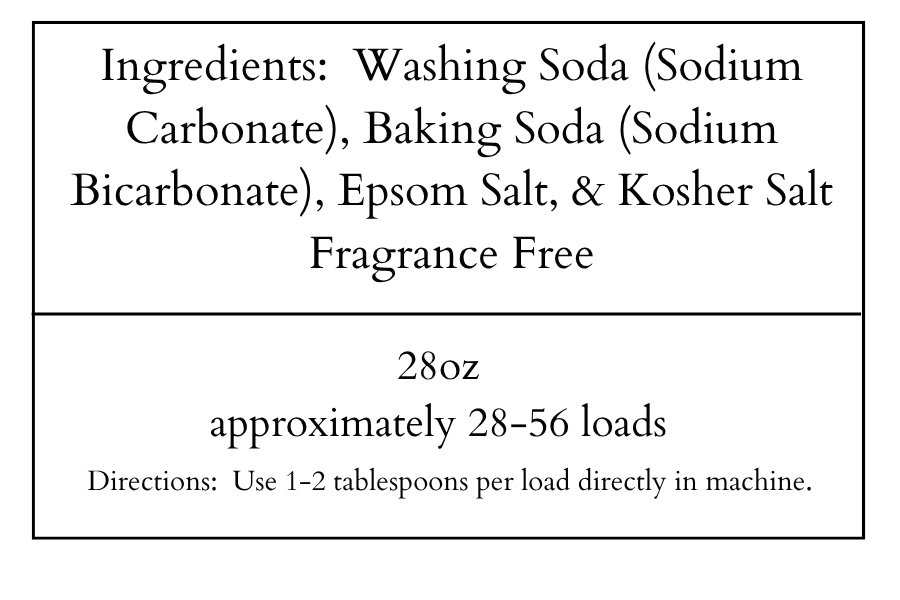 Unscented Laundry Detergent 28oz (28-56 Loads)
